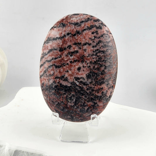 Pink Zebra Jasper Palmstone