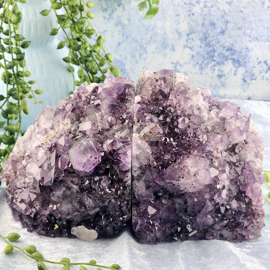 A-Grade Amethyst Book Ends