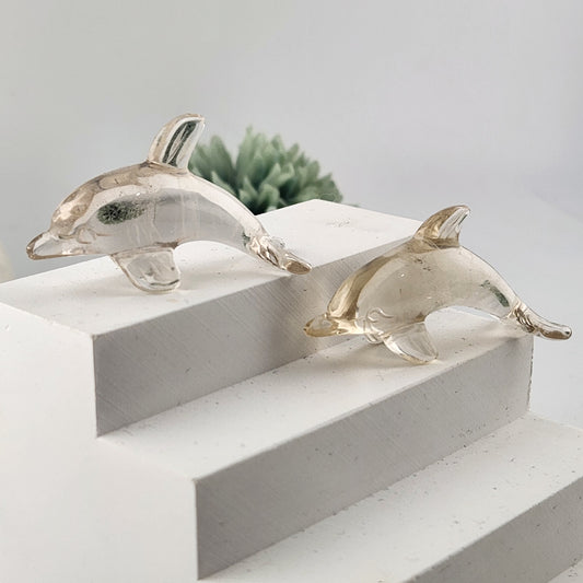 Light Smokey Quartz Dolphin