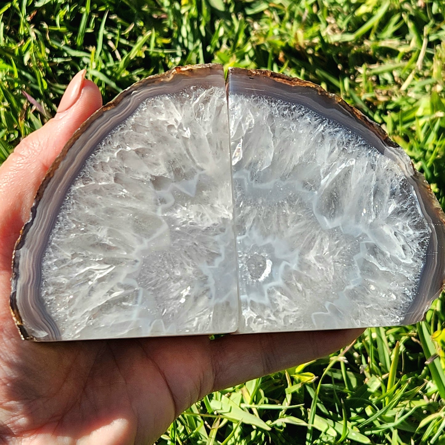 Agate Bookend
