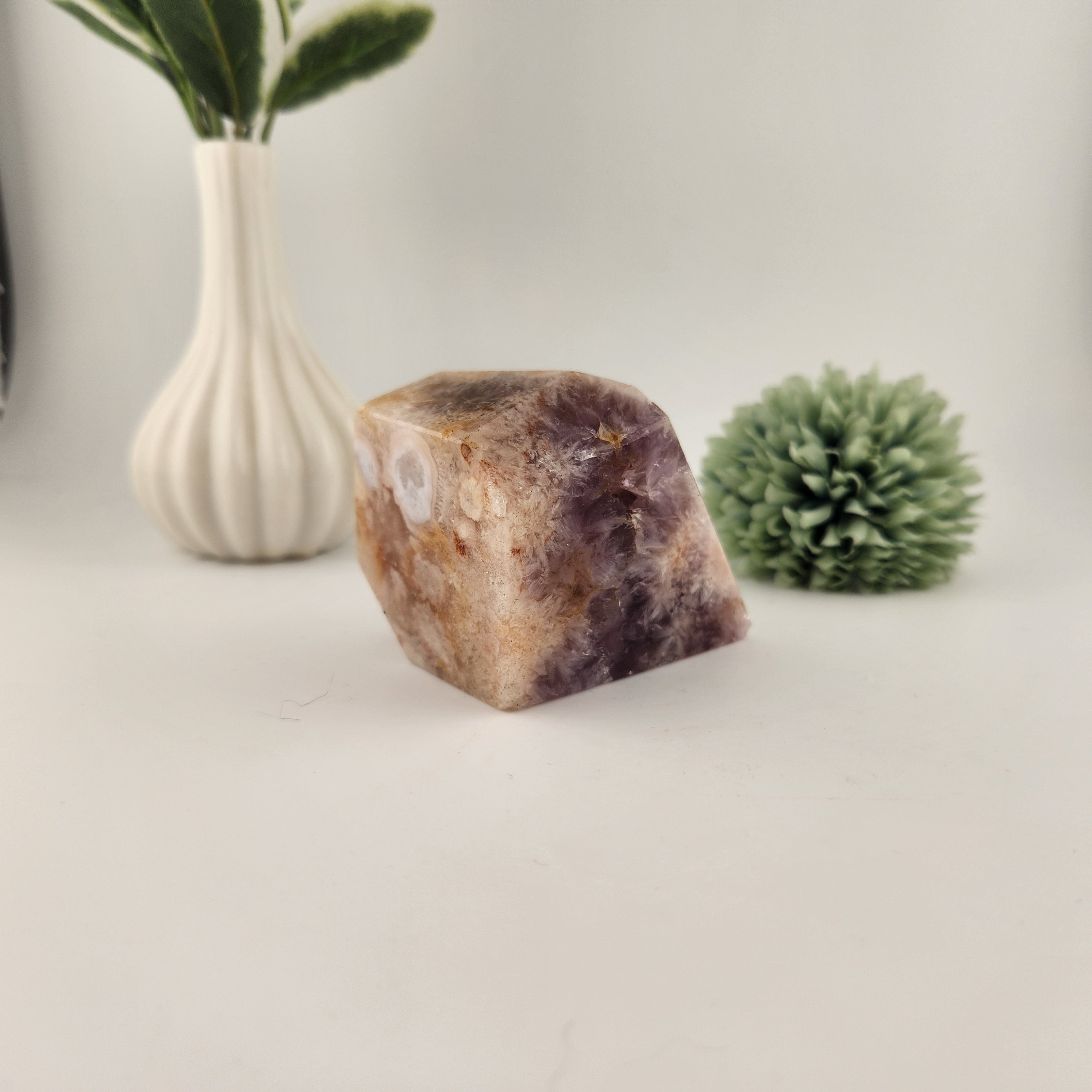 Purple + Pink Flower Agate Freeform