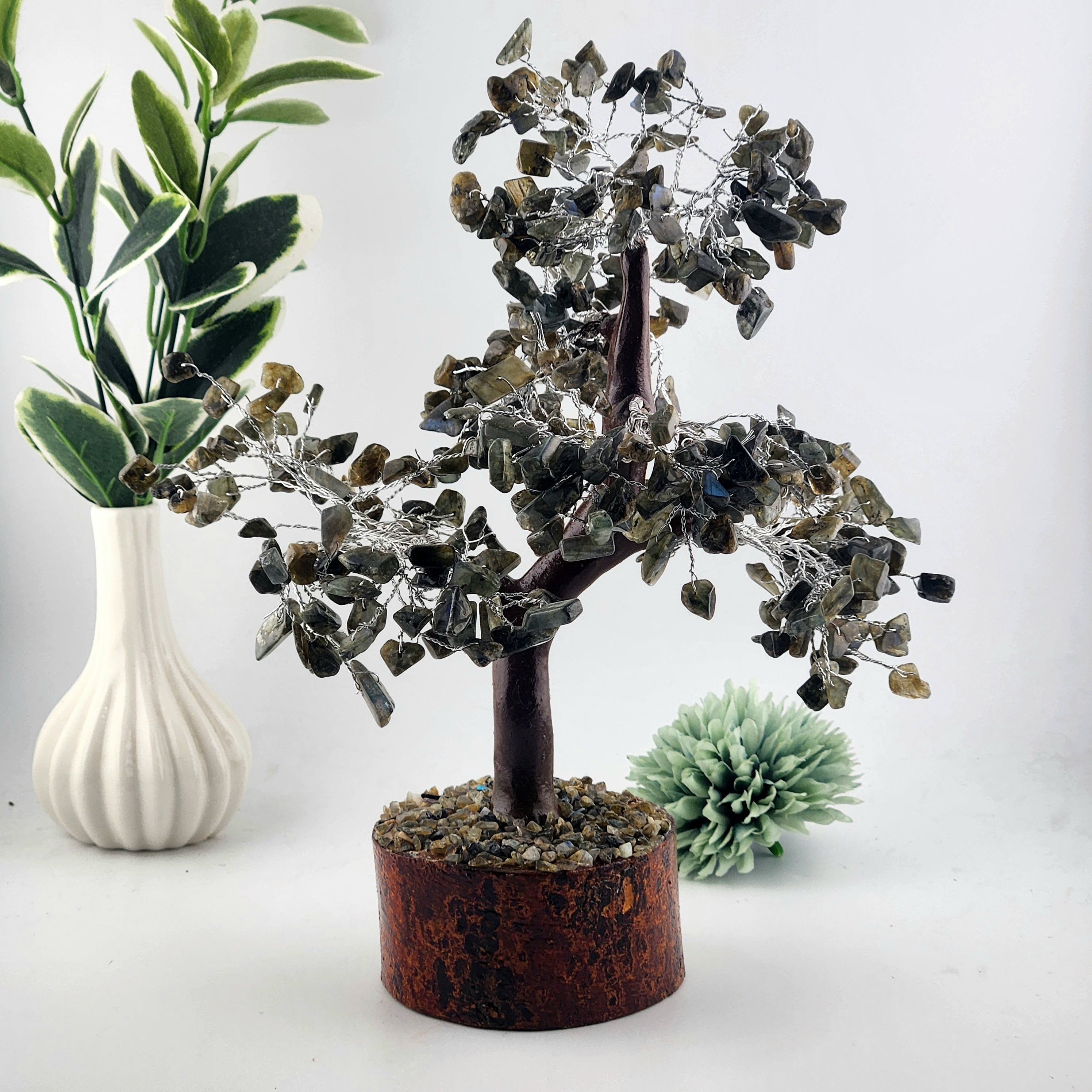 Labradorite Crystal Chip Tree