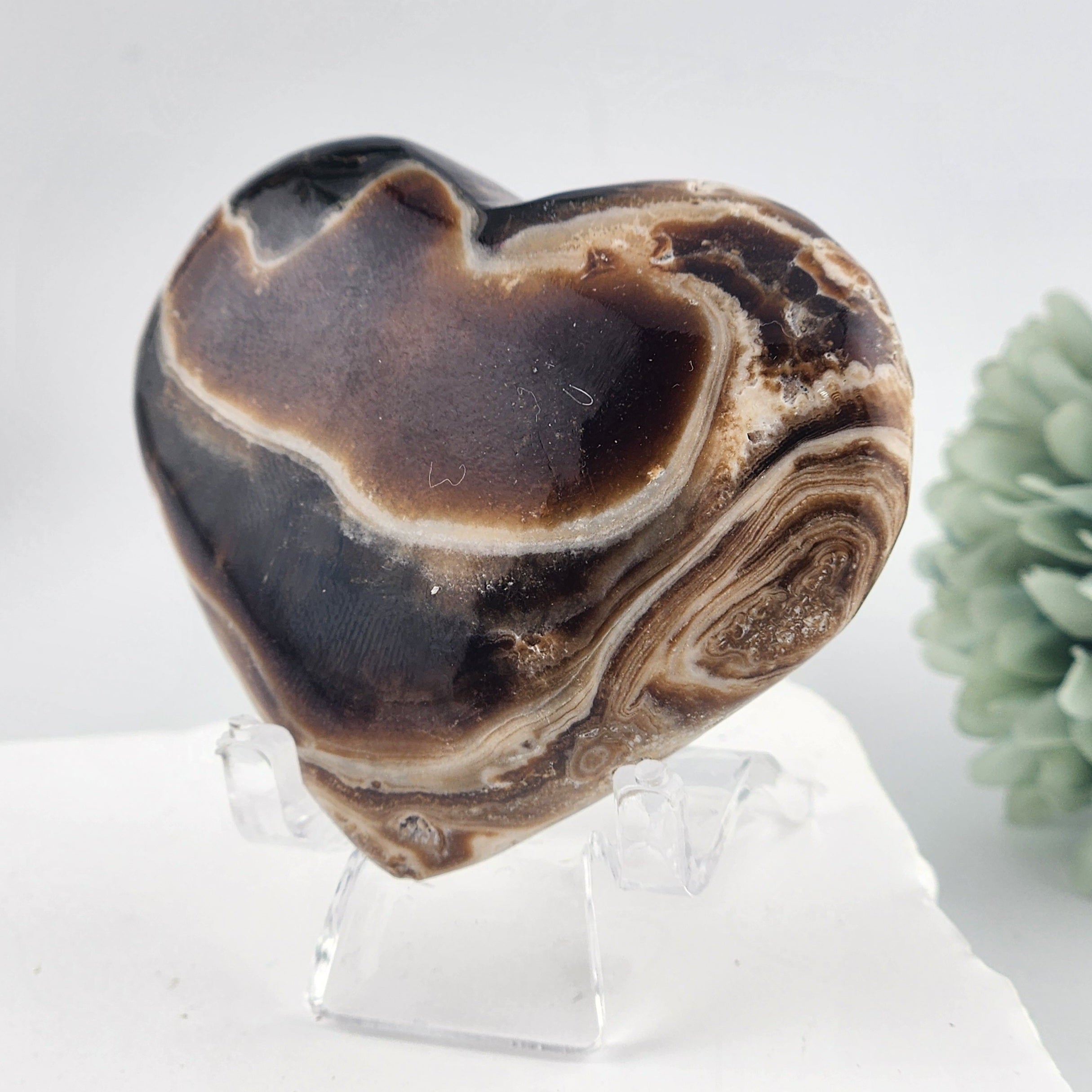Chocolate Calcite Heart