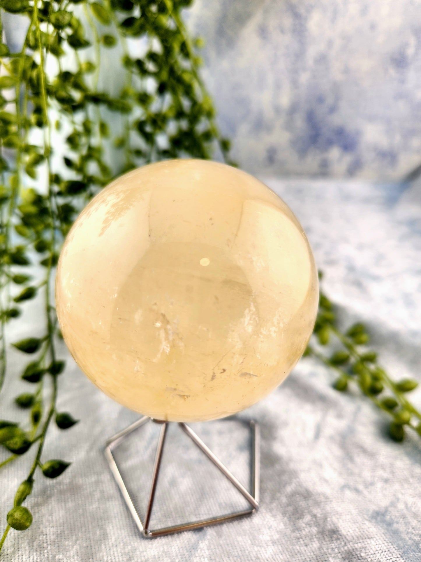 Honey Calcite Sphere