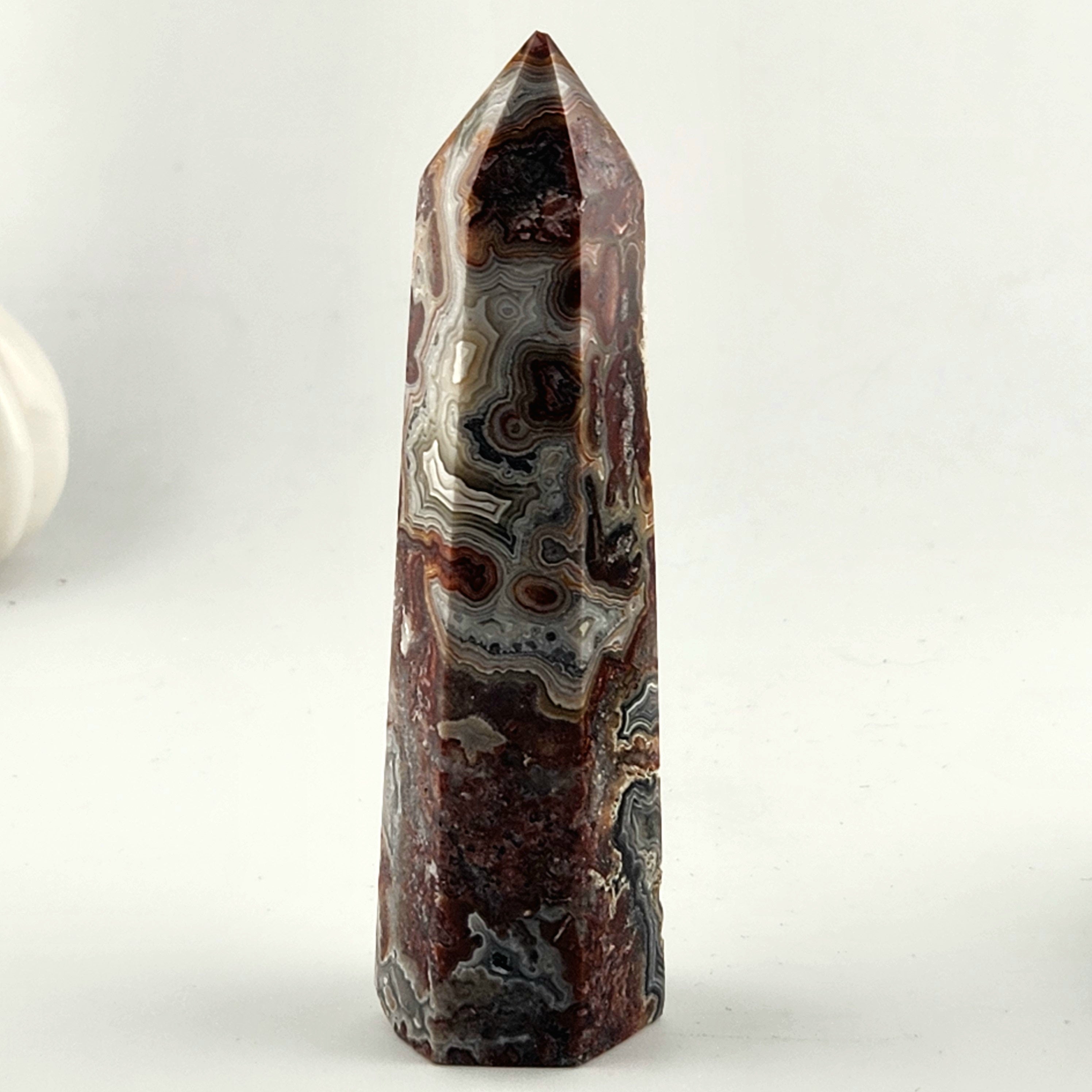 Mexican Crazy Lace Agate Tower