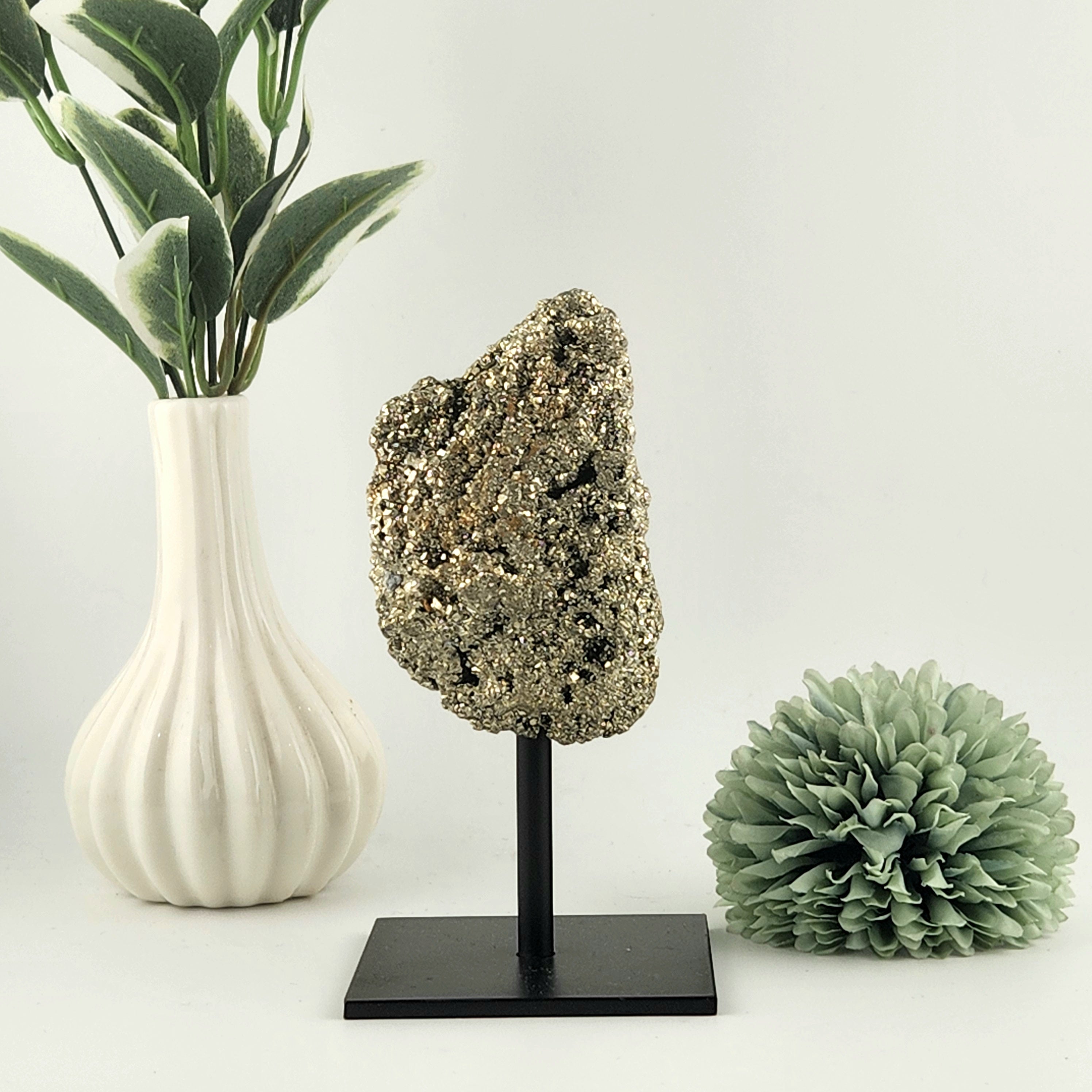 Pyrite Specimen on Stand