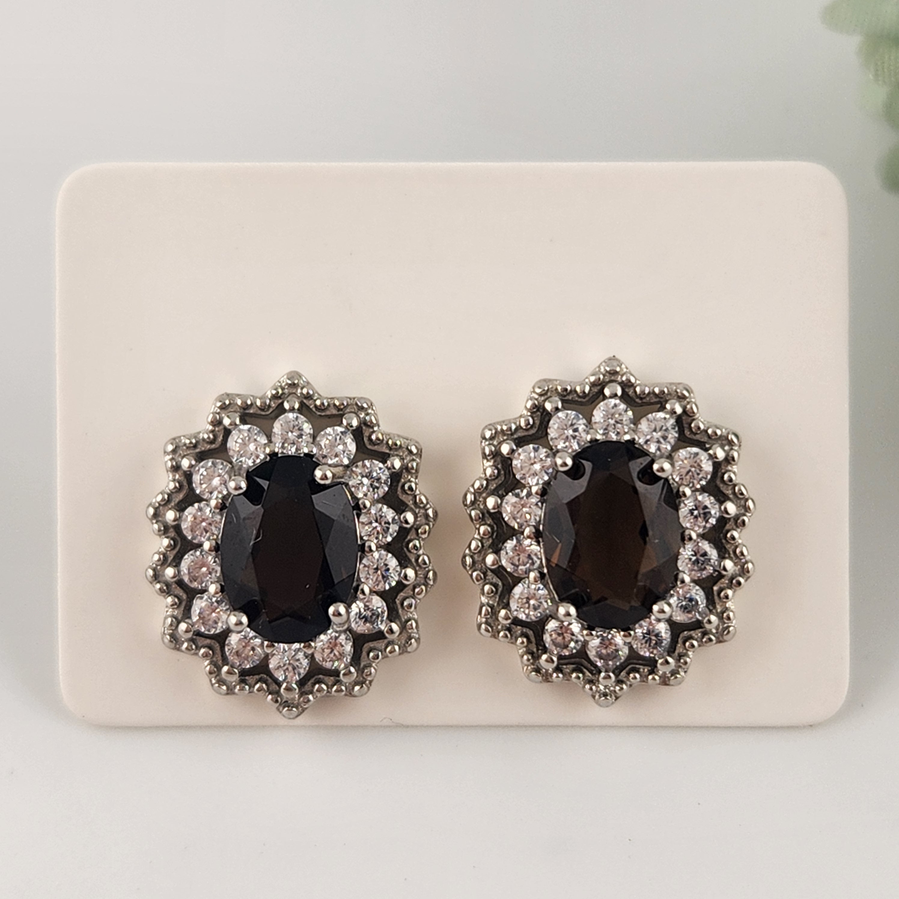 Smokey Quartz S925 Earrings