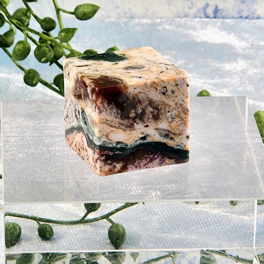 Ocean Jasper Cube