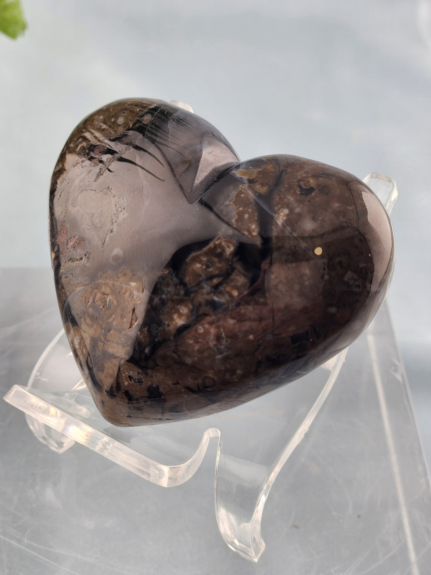 Volcanic Agate Heart