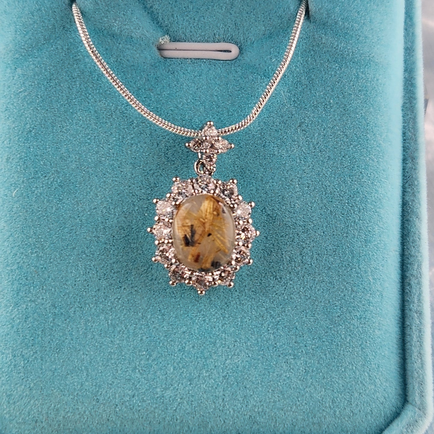 Gold Rutile Pendant