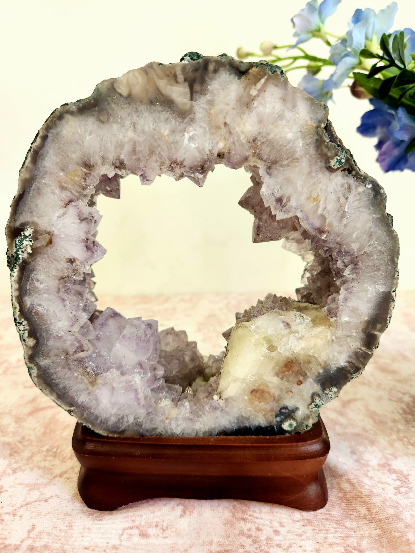 Brazilian Amethyst Portal on Custom Stand - "Aurora"