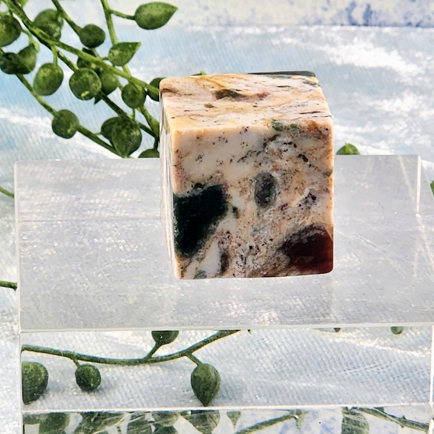 Ocean Jasper Cube