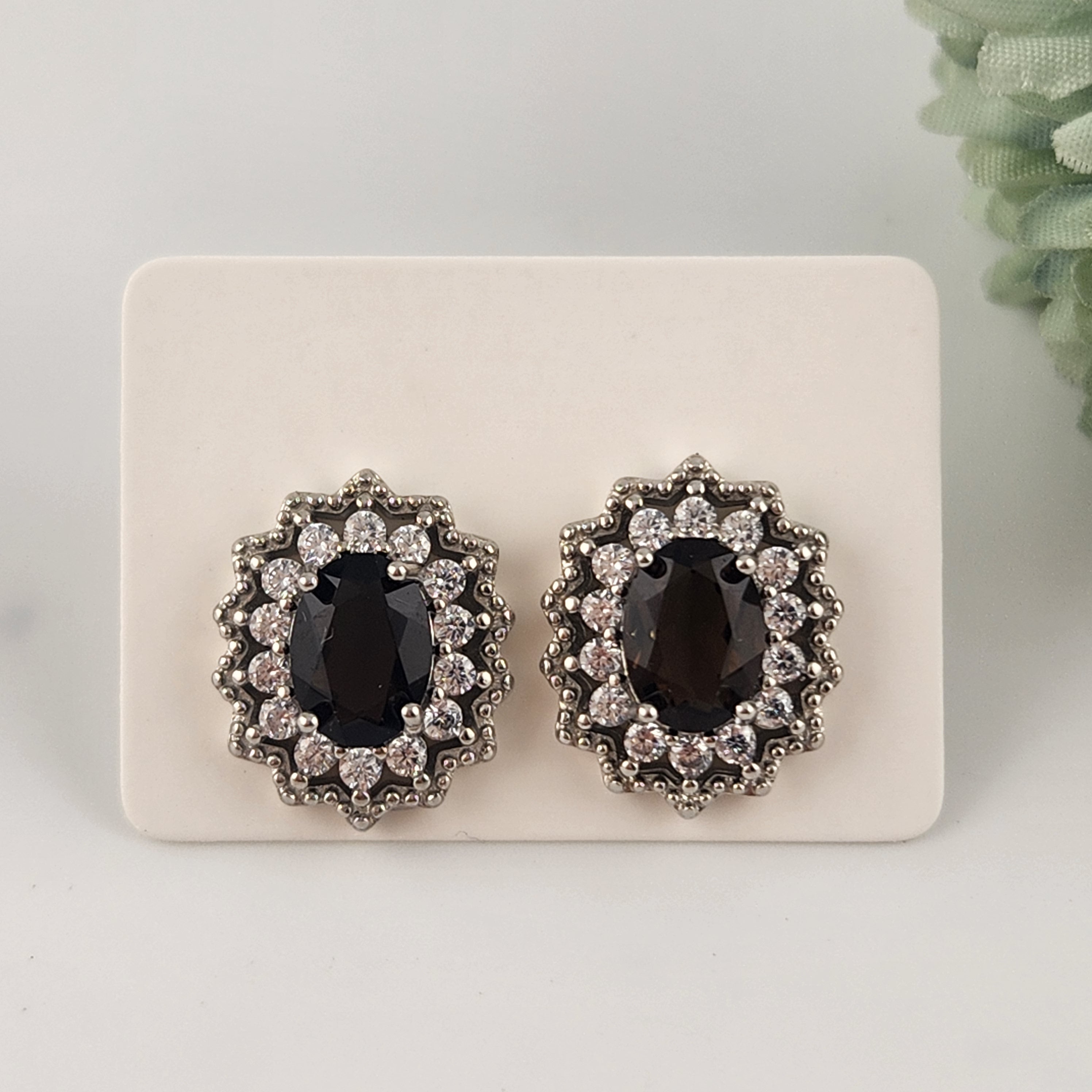 Smokey Quartz S925 Earrings