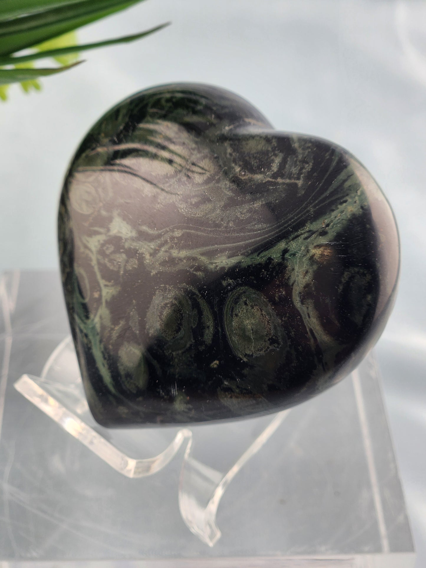 Kambaba Jasper Puffy Heart