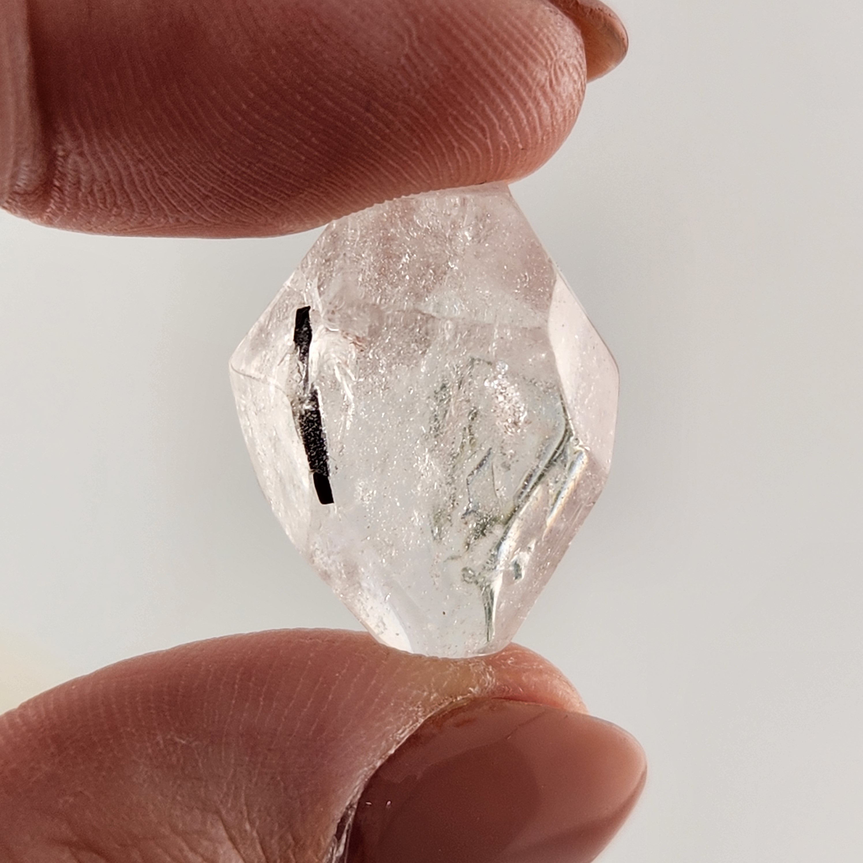 Black Rutile /Tourmaline Quartz Mini freeform