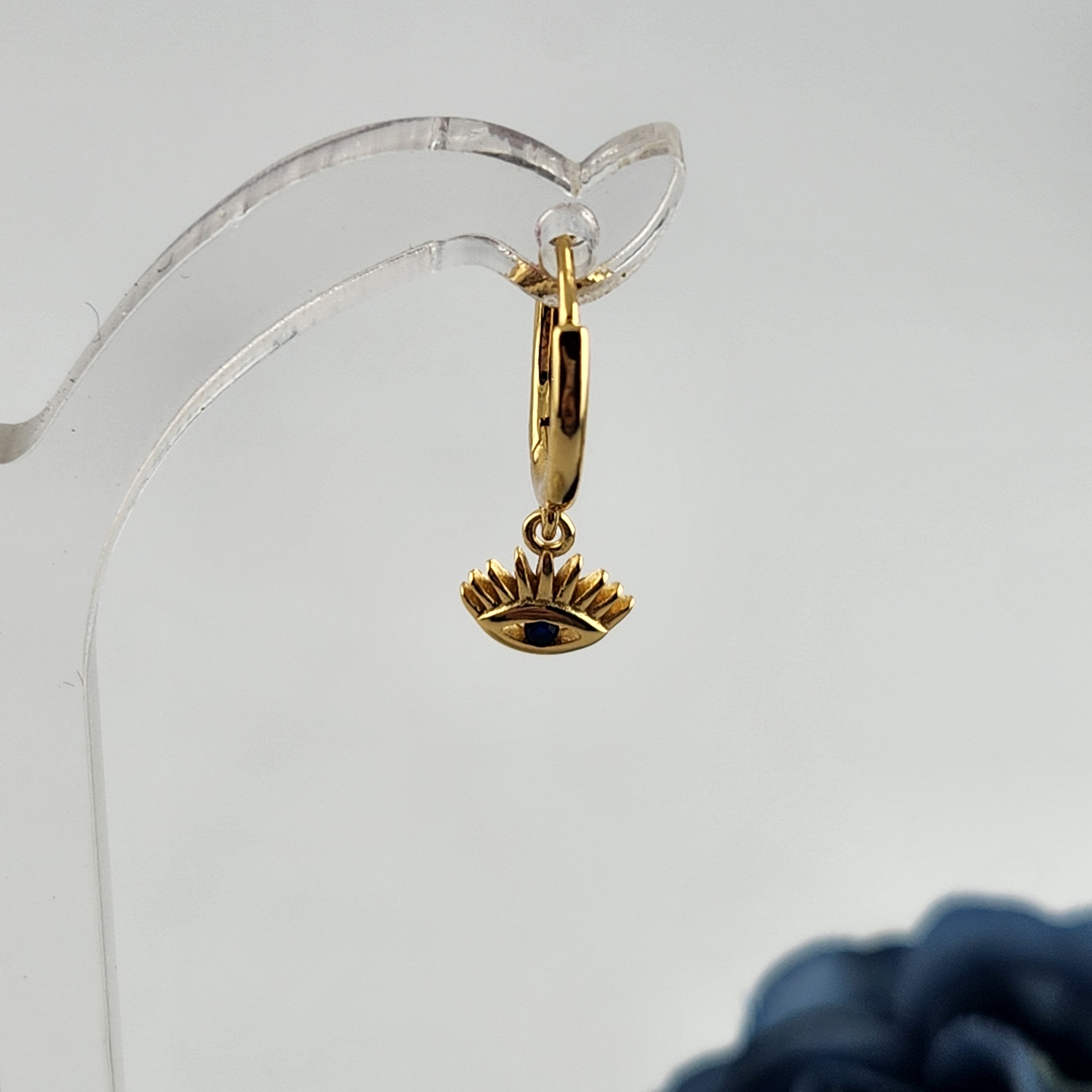 Evil Eye Drop Earrings - Gold Plated S925