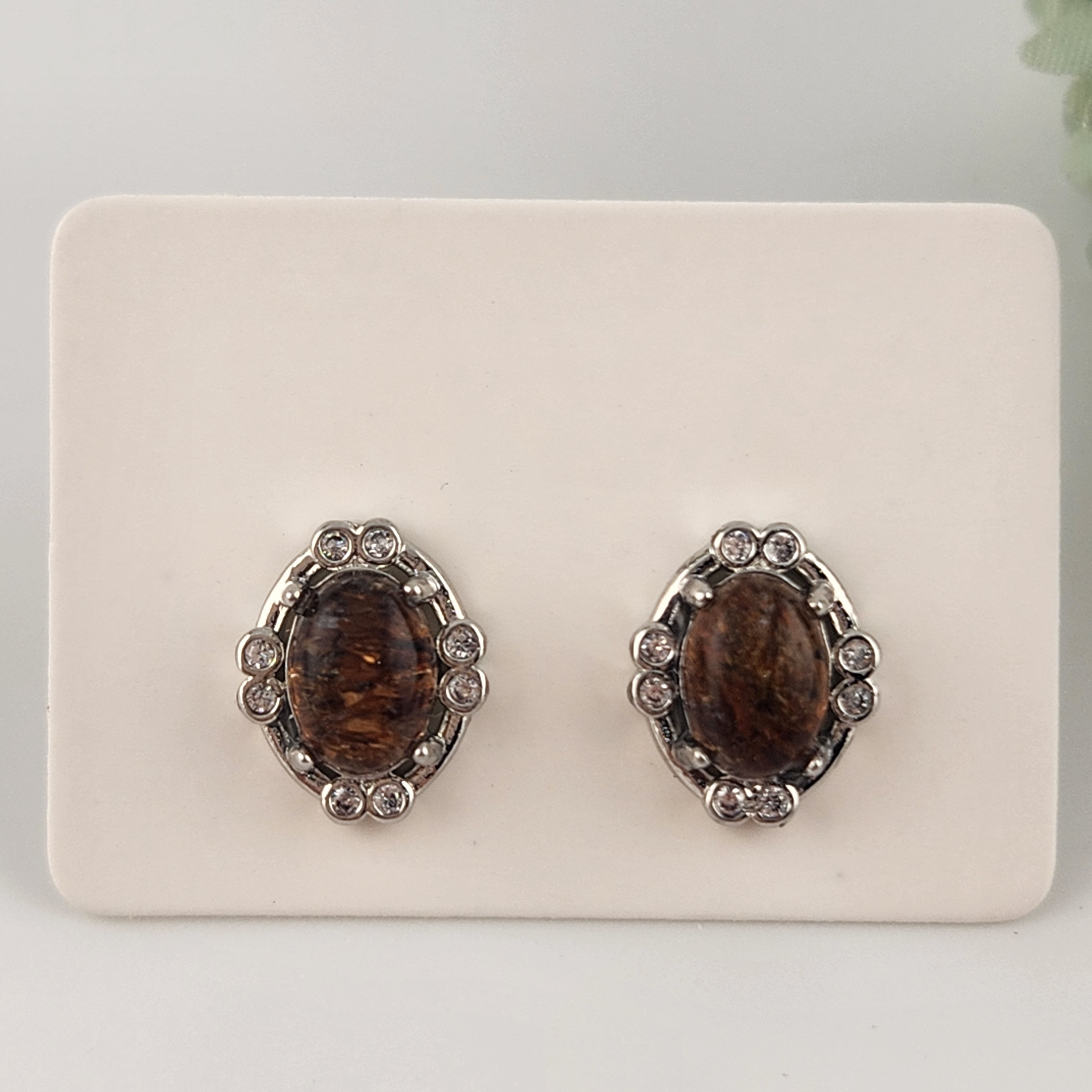 Copper Rutile Quartz S925 Earrings