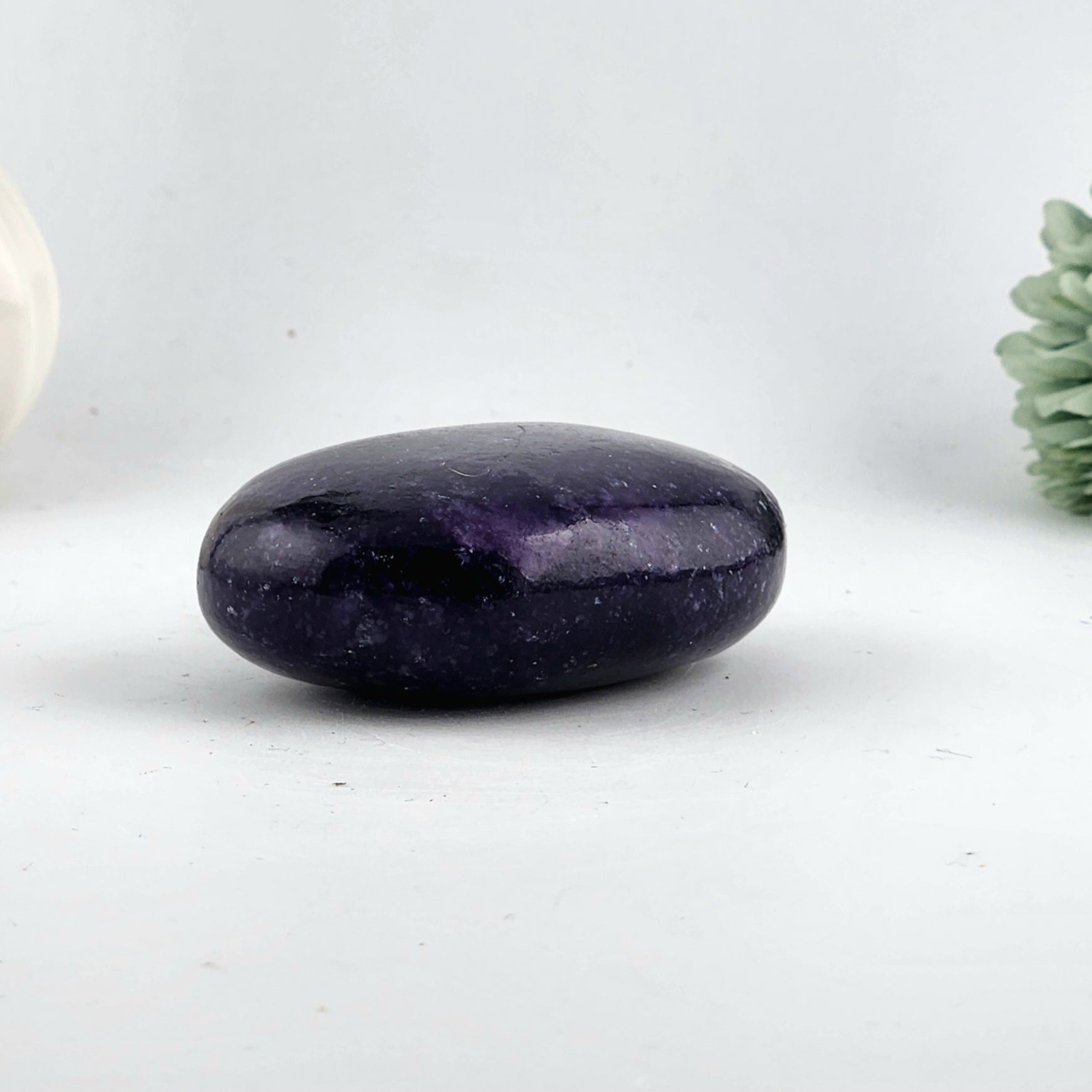 Lepidiolite Palm Stone