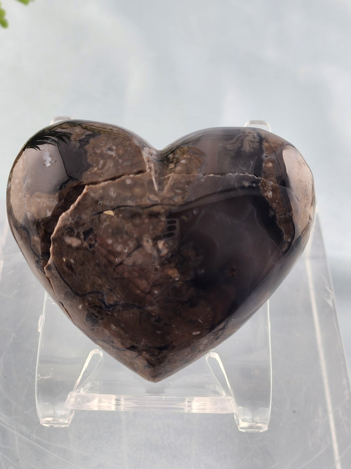 Volcanic Agate Heart