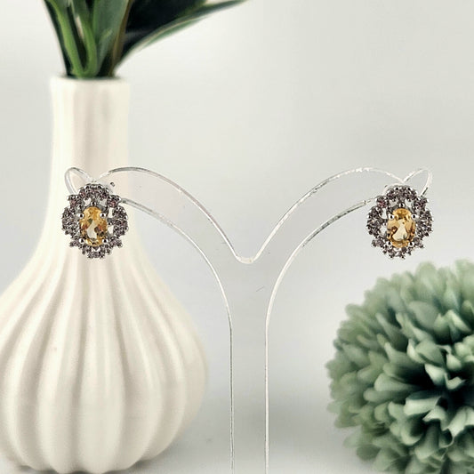 Citrine Earrings - S925
