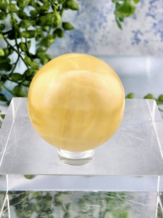 Lemon Calcite Sphere