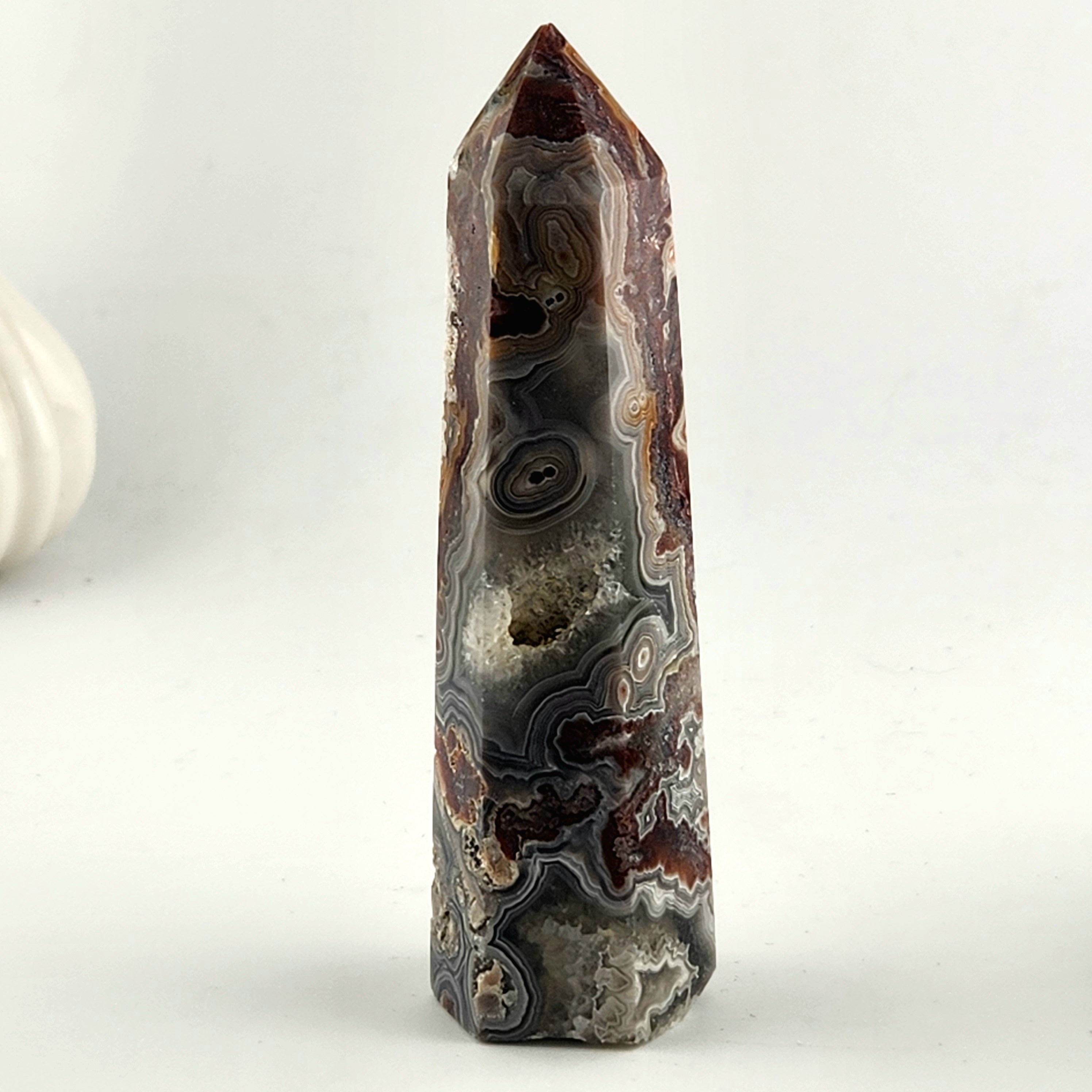 Mexican Crazy Lace Agate Tower