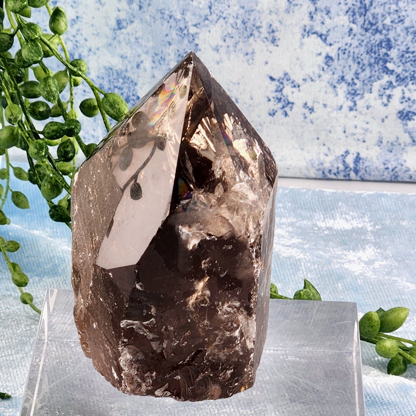 Elestial Smokey quartz