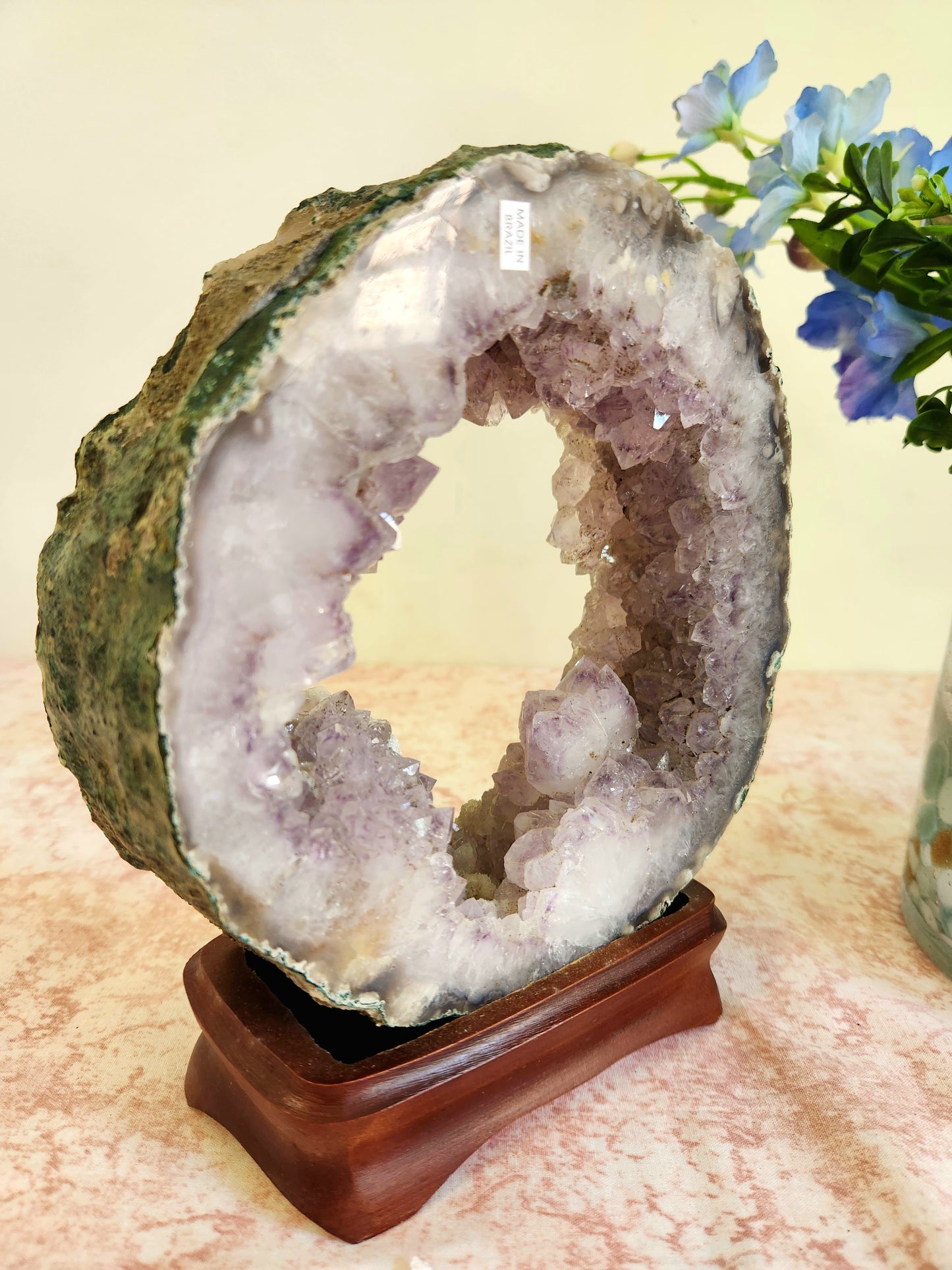 Brazilian Amethyst Portal on Custom Stand - "Aurora"