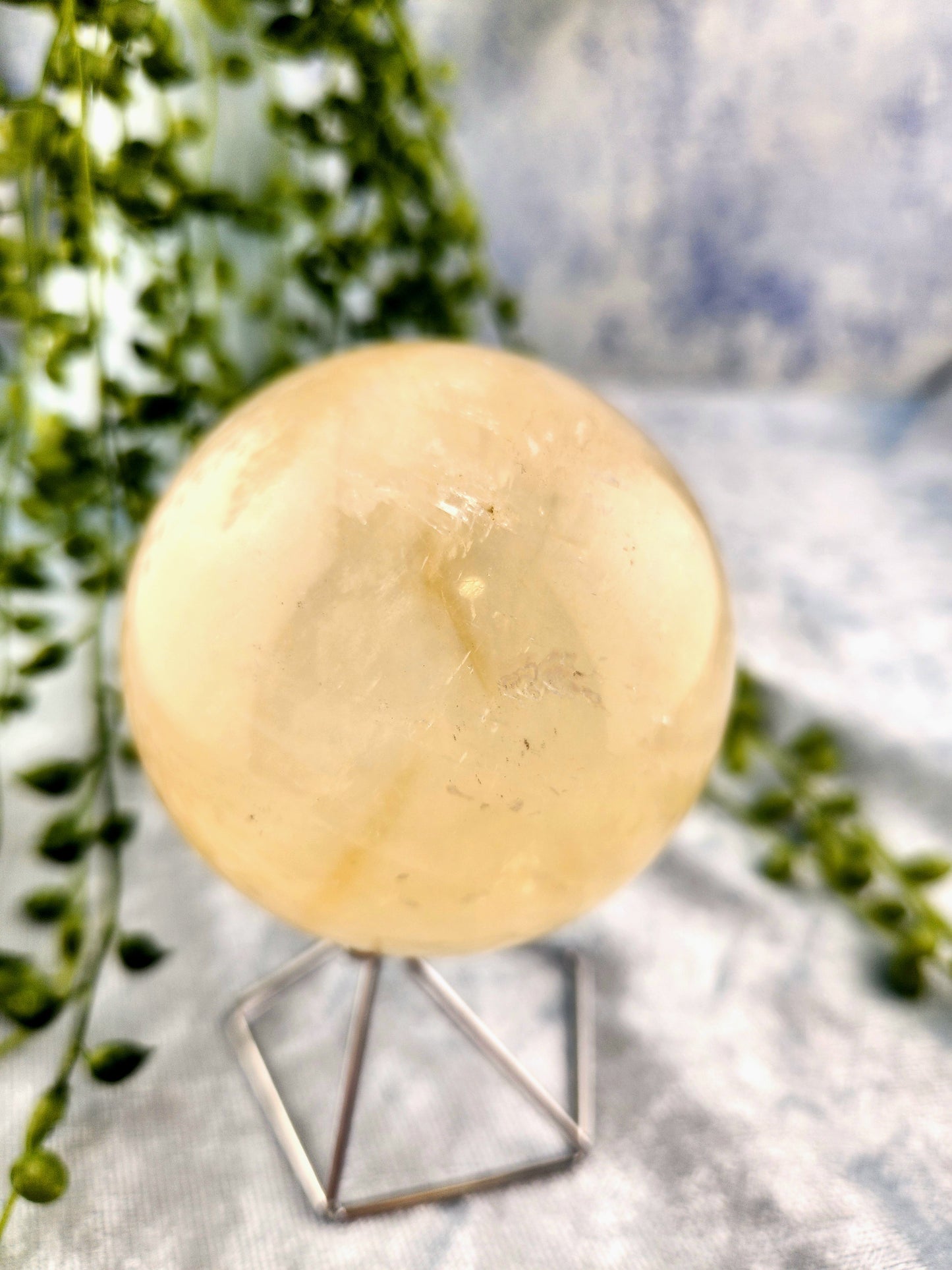 Honey Calcite Sphere