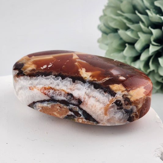 Mexican Crazy Lace Agate Palmstone