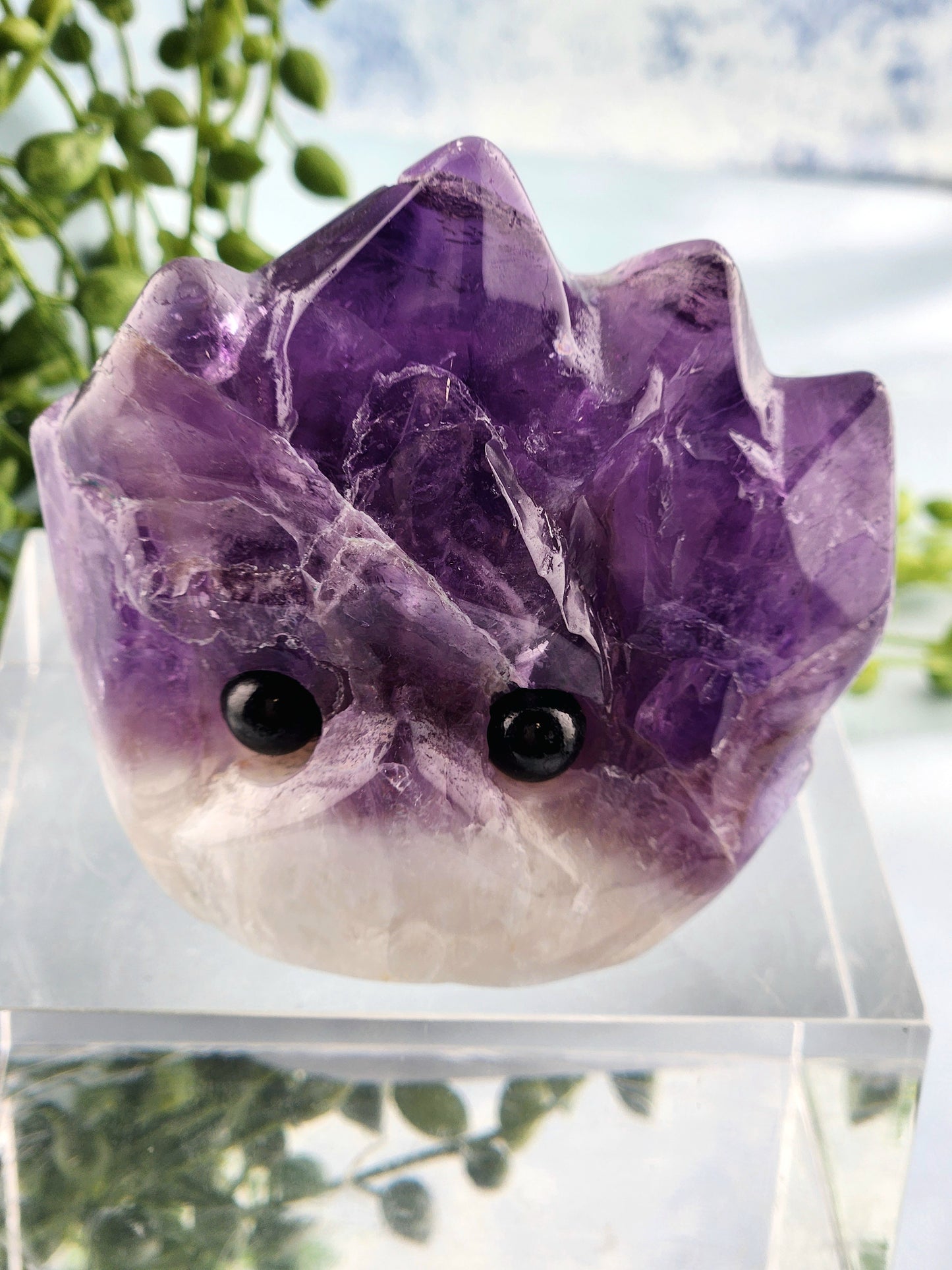 Polished Amethyst Carving