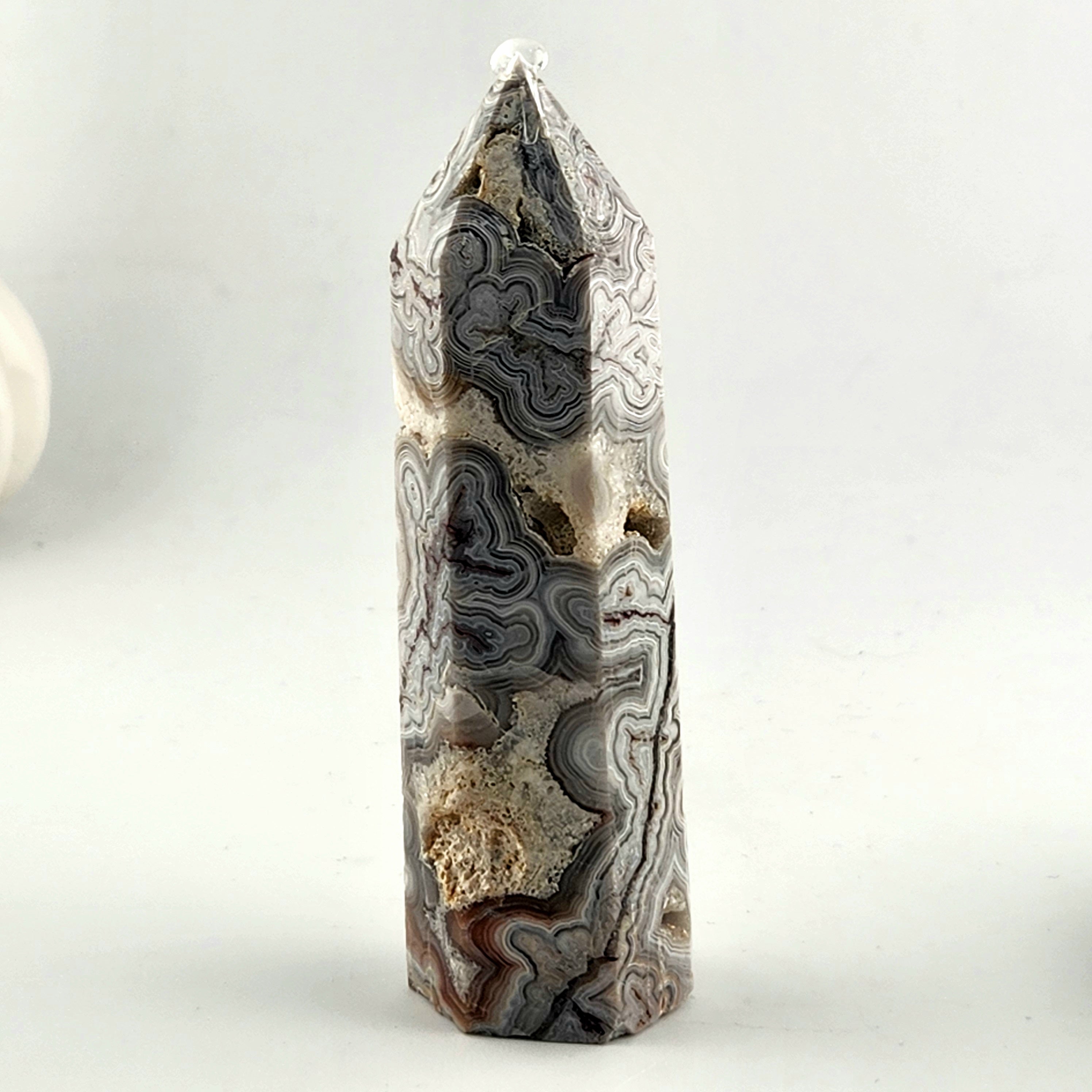 Mexican Crazy Lace Agate Tower