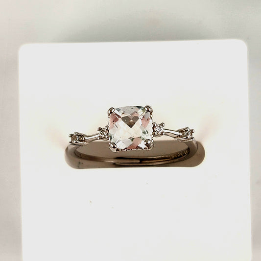 Clear Quartz Ring - S925 Adjustable