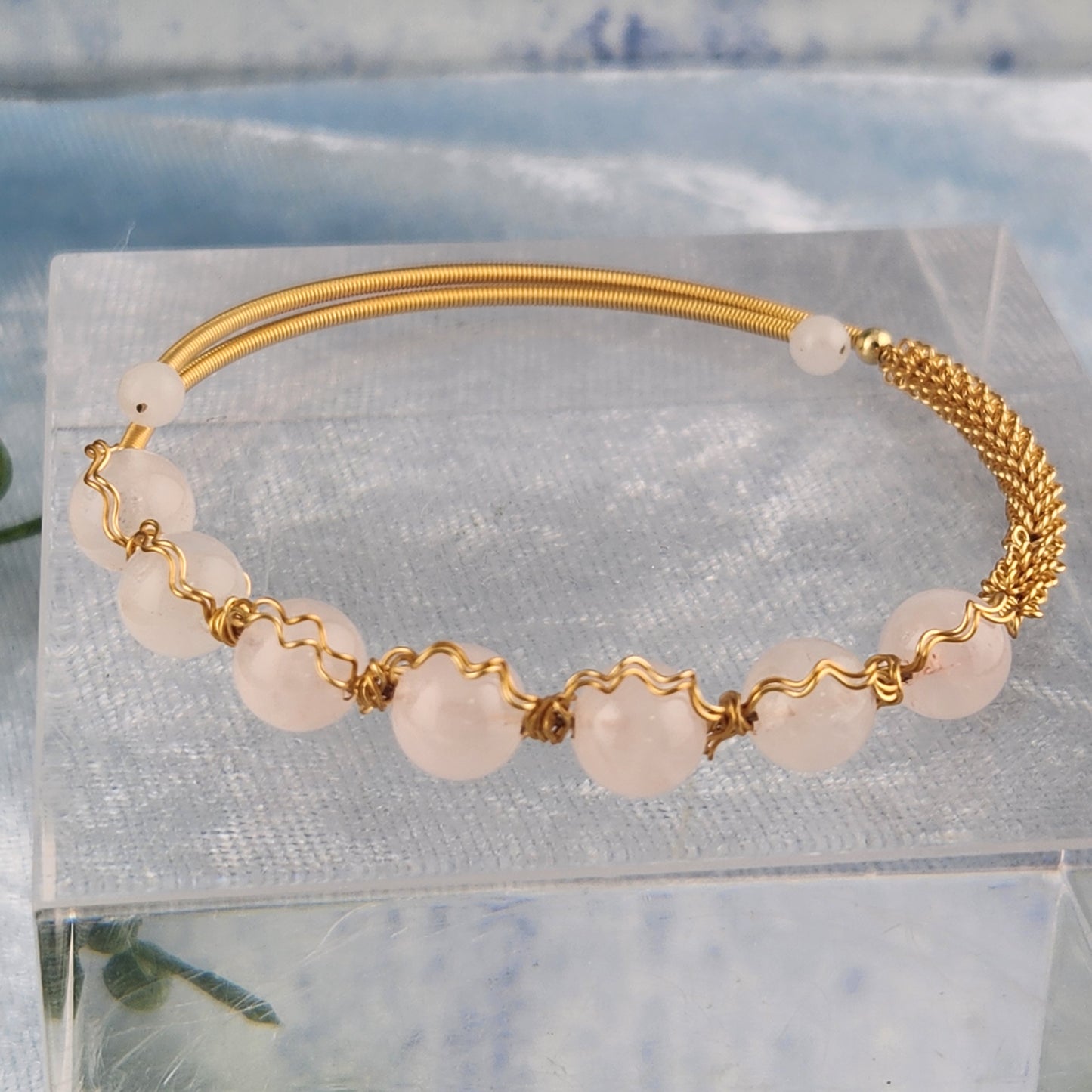 Rose Quartz Bangle