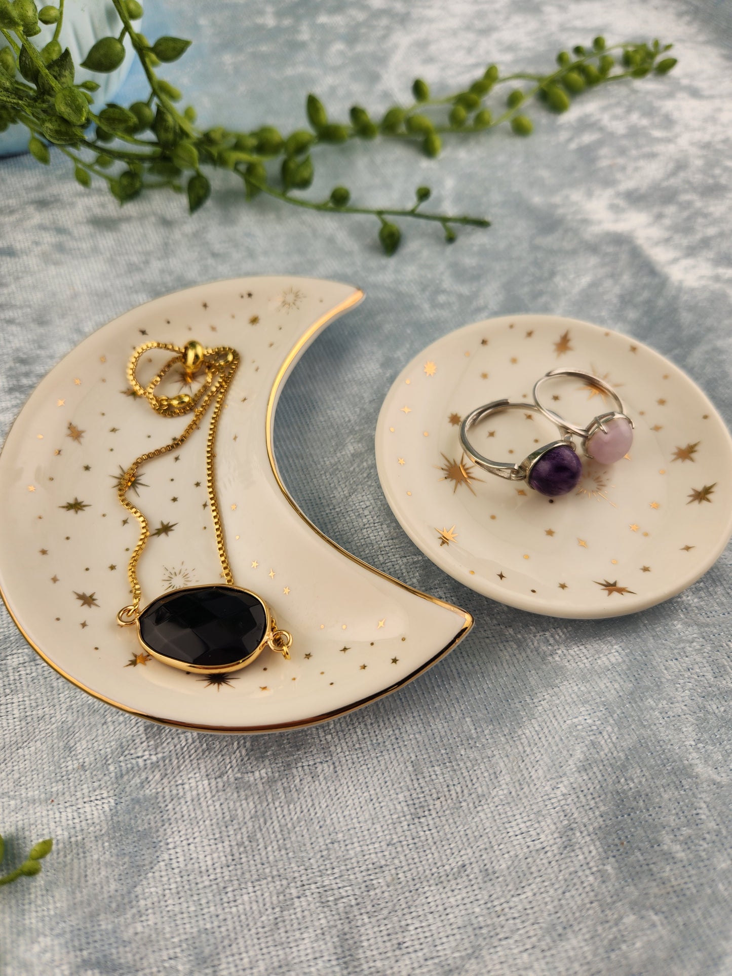 Sun + Moon Trinket Dish Set