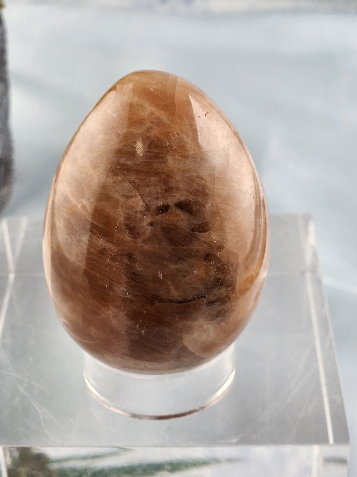 Peach Moonstone Egg