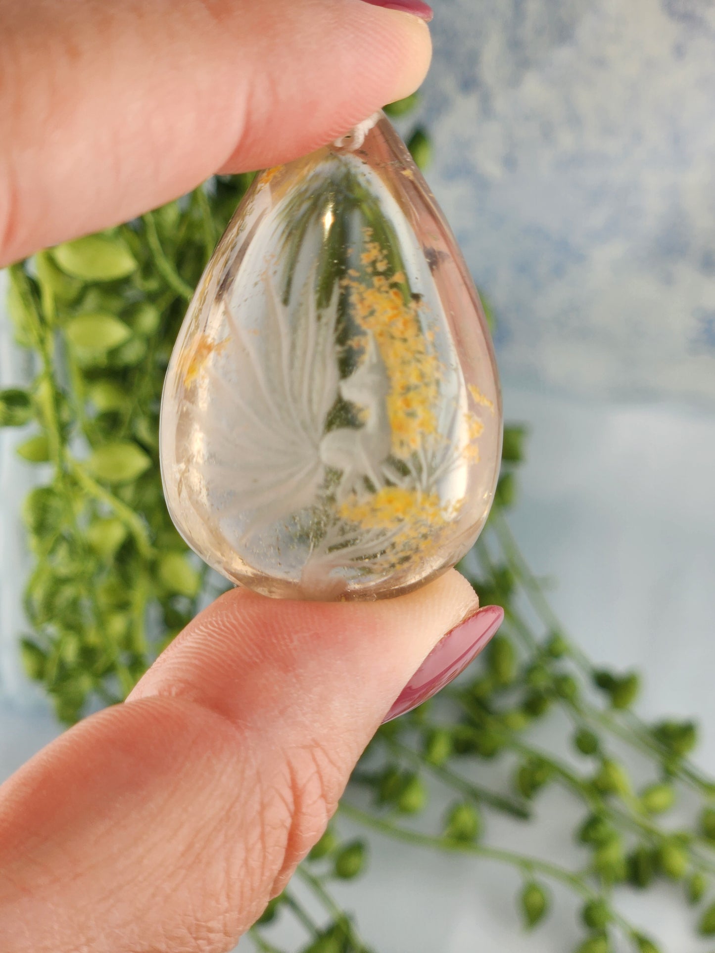 9 Tail Fox Garden Quartz Pendant