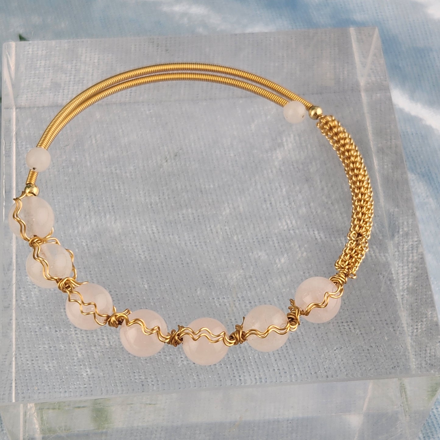 Rose Quartz Bangle