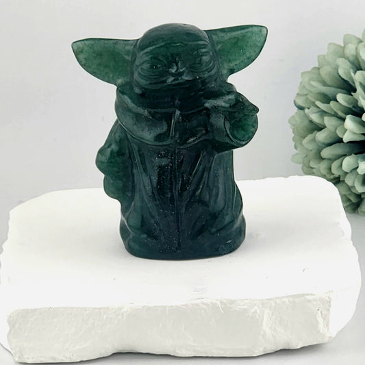 Green Aventurine Yoda