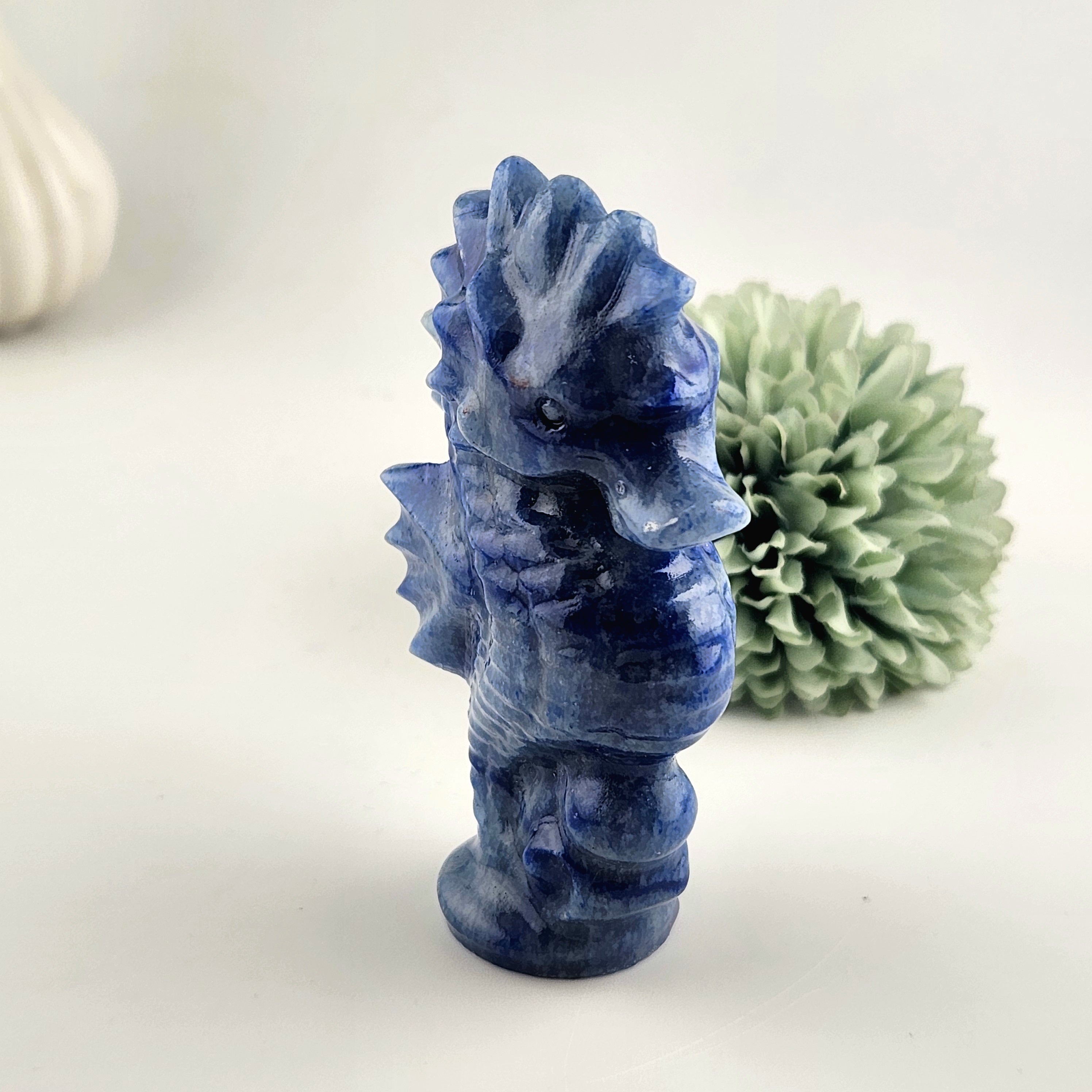 Blue Aventurine Seahorse