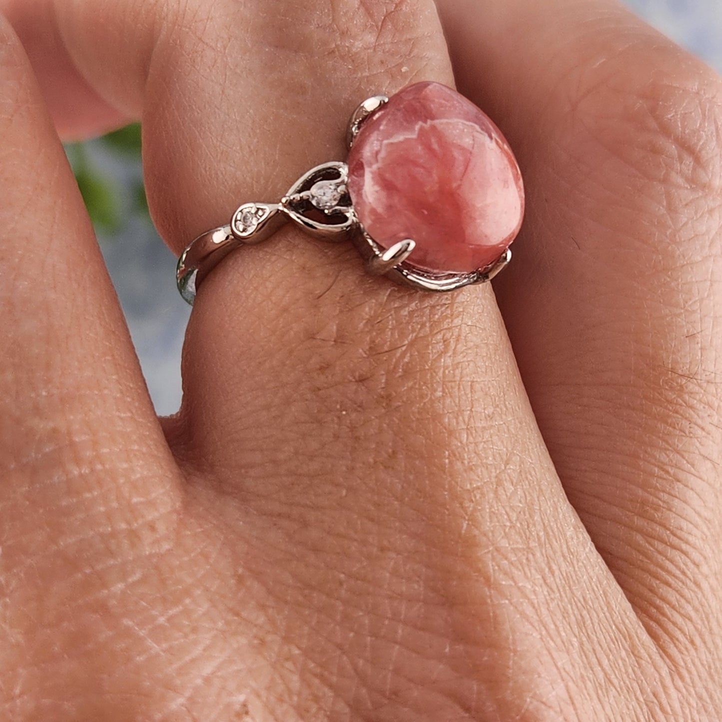 Rhodochrosite Ring