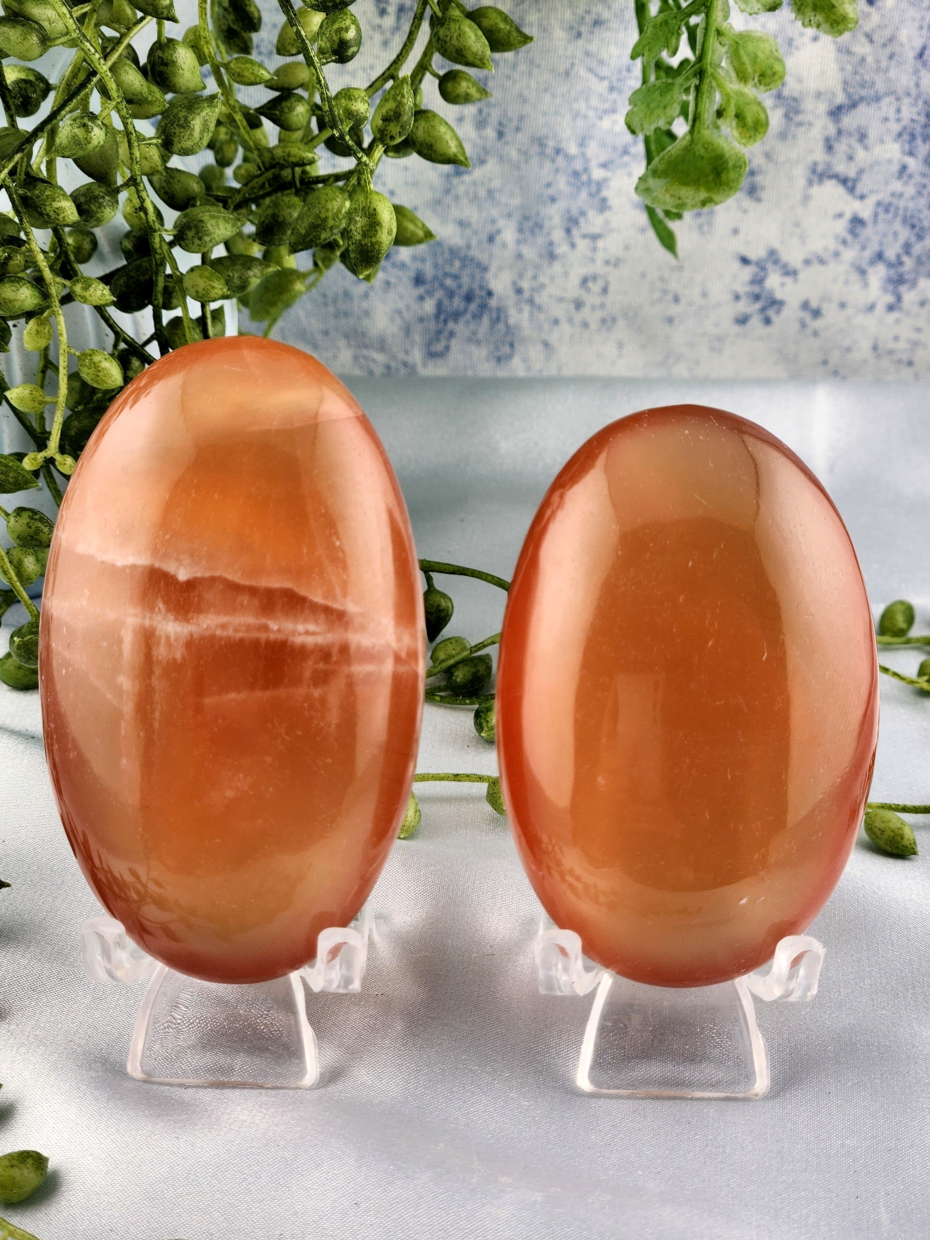 Honey Calcite Palmstone - Large