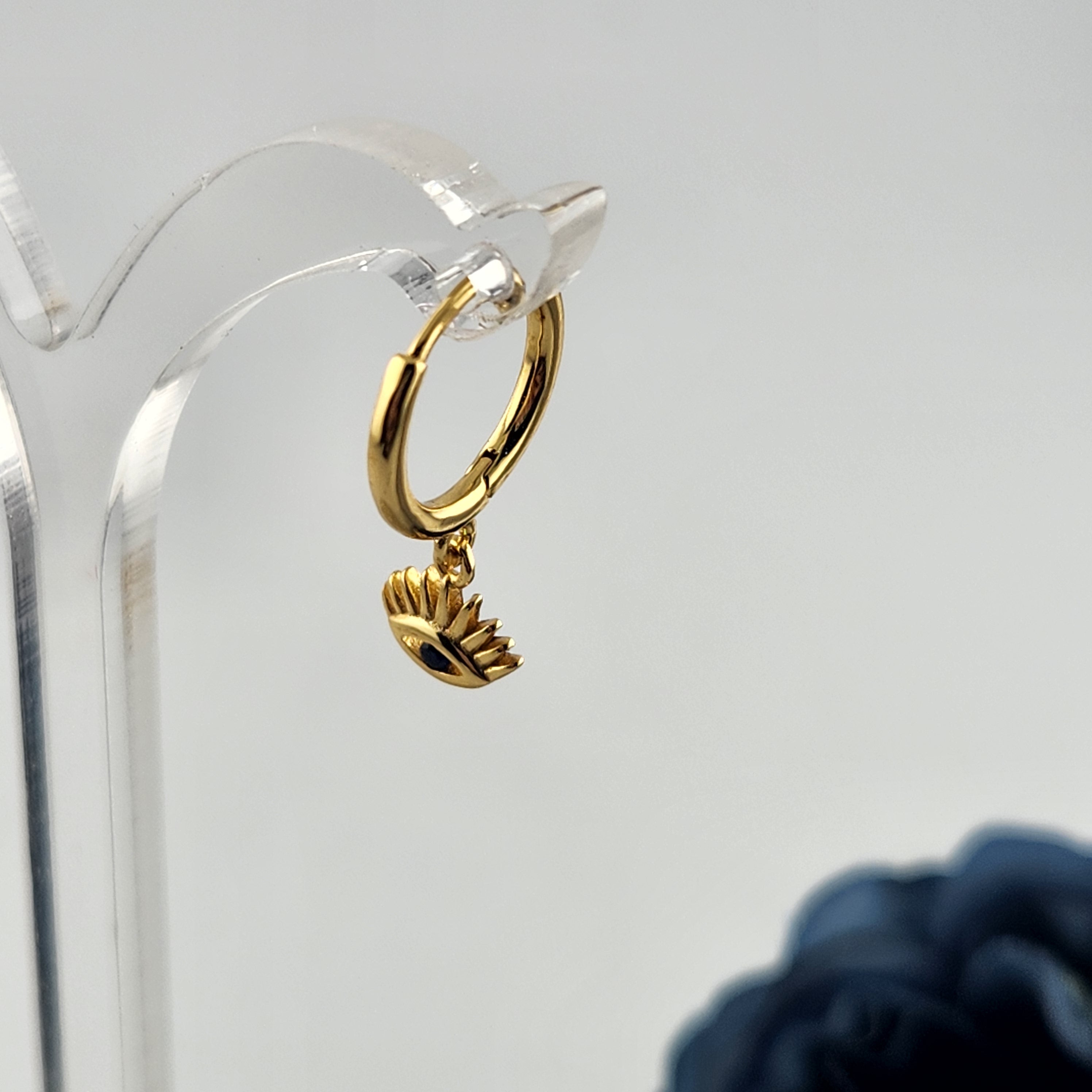 Evil Eye Drop Earrings - Gold Plated S925