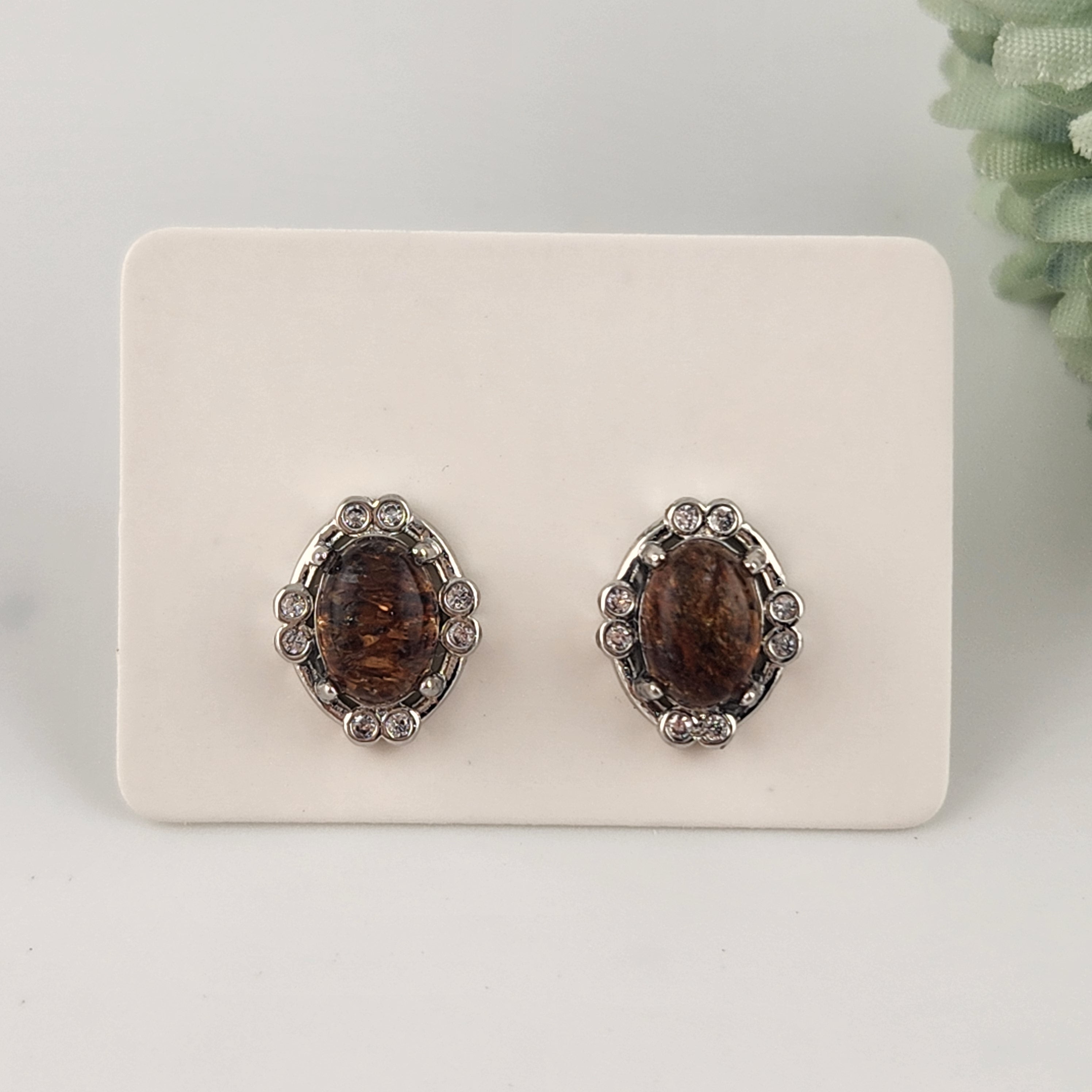 Copper Rutile Quartz S925 Earrings