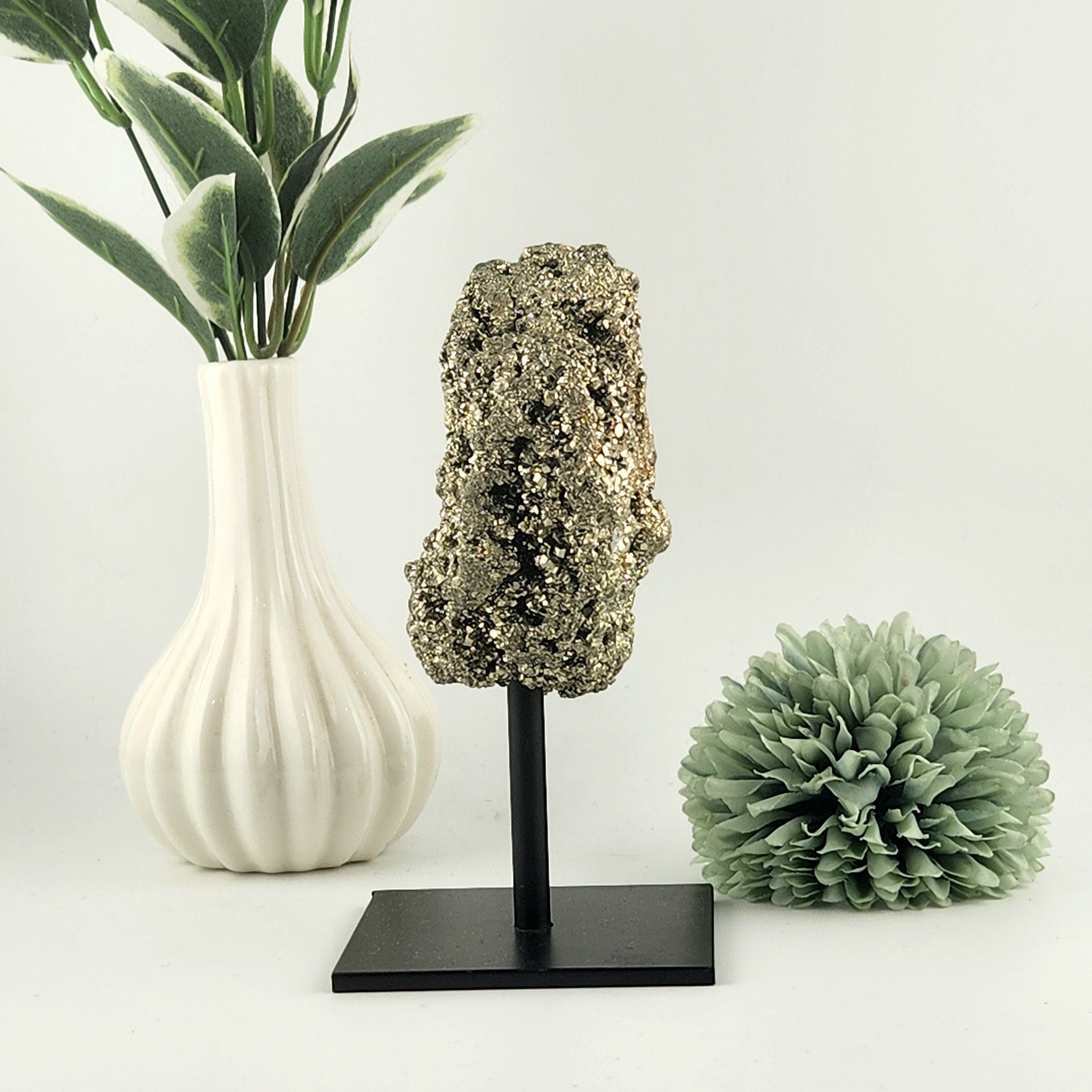 Pyrite Specimen on Stand