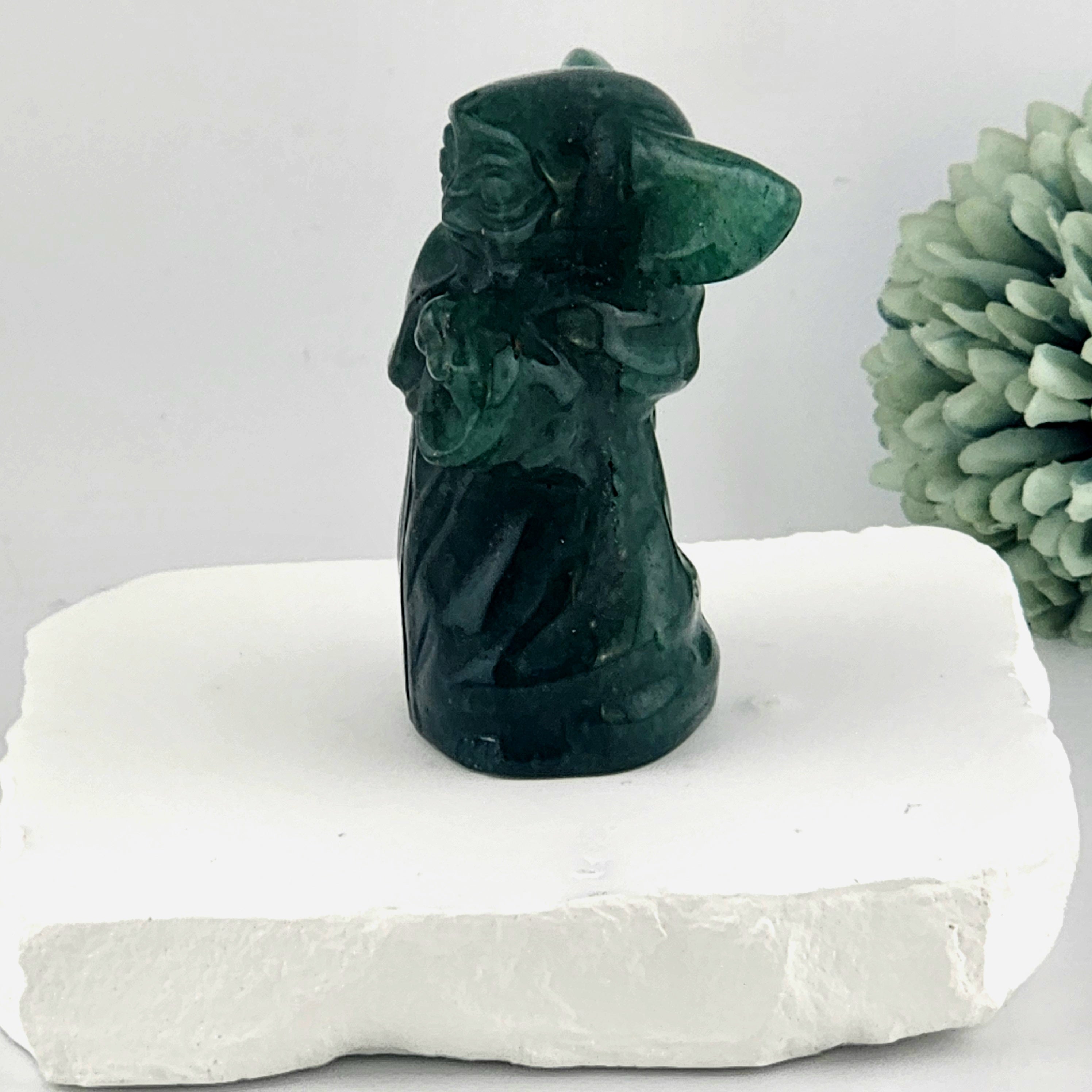 Green Aventurine Yoda