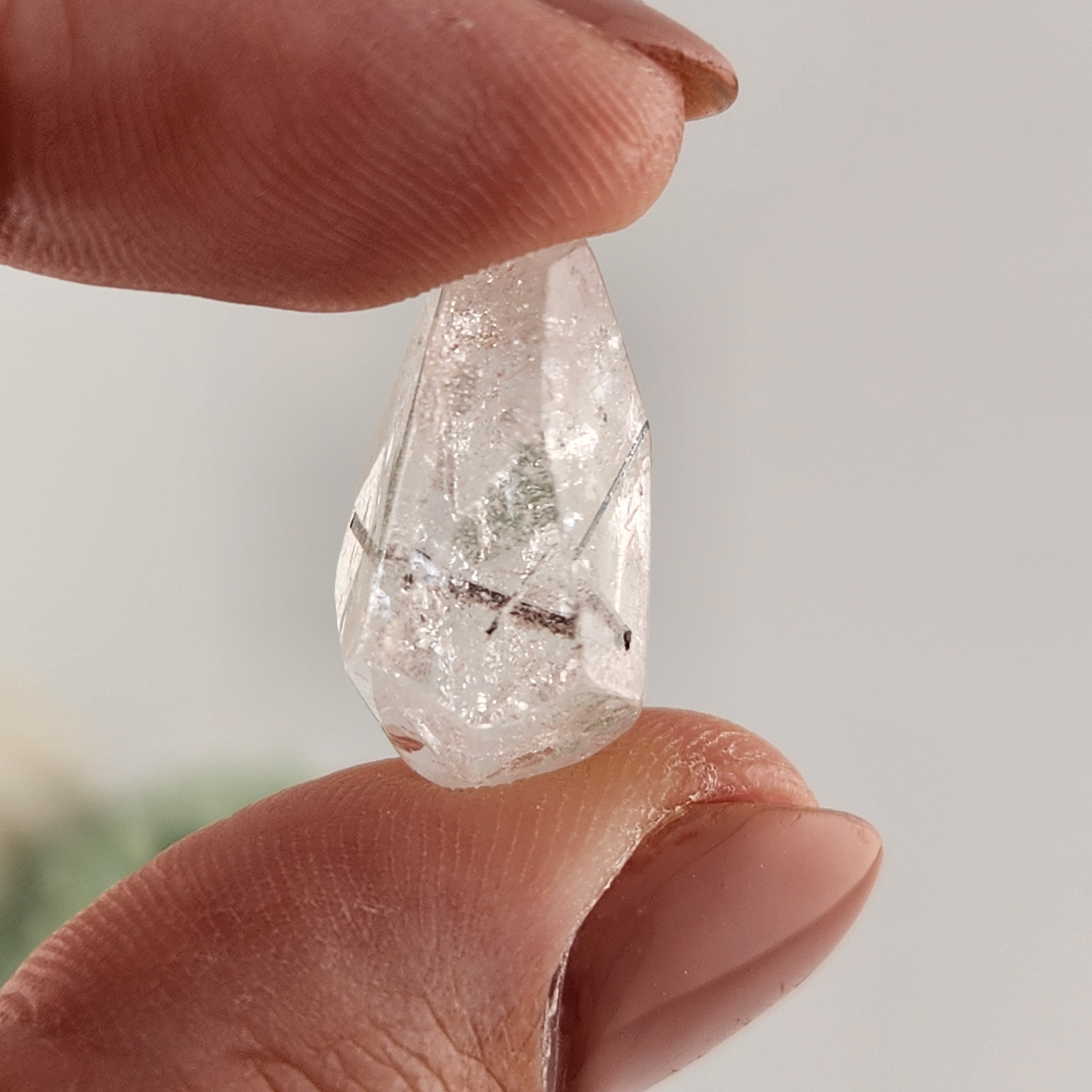 Black Rutile/Tourmaline Quartz Mini Freeform