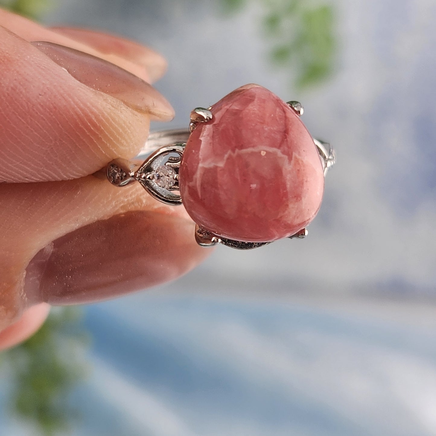 Rhodochrosite Ring