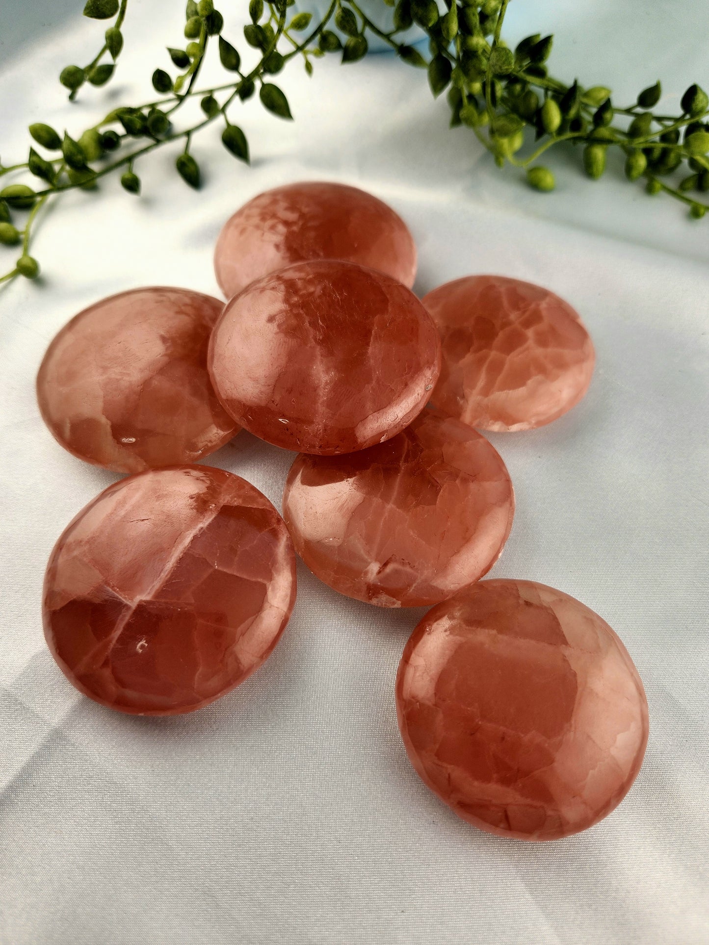 Rose Calcite Flat Stone