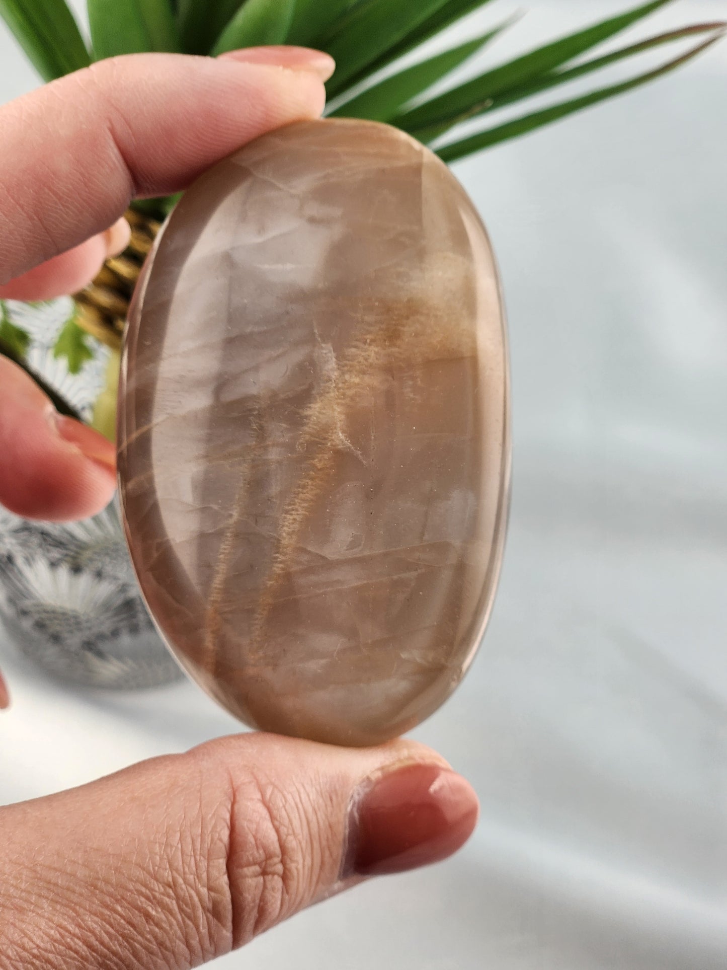 Peach Moonstone Palmstone